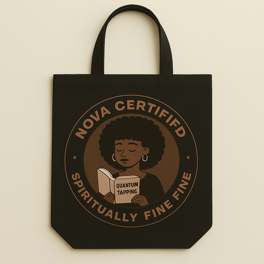 Nova Certified Tote – Black/Brown
Bold and protected. For the frequency queens who move in quiet strength